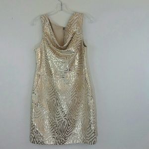 GAP GOLD MINI DRESS